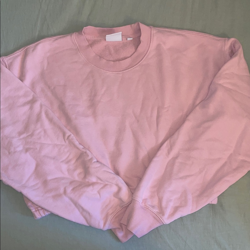 TNA Pink Terry Fleece Sweatshirt - medium